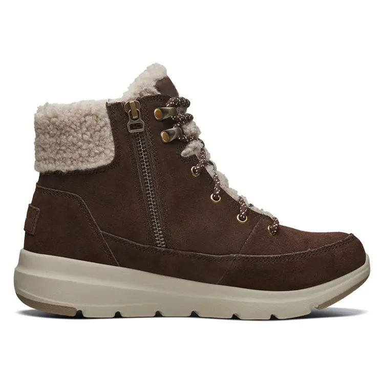 China OEM ODM Service New Style Anti Slip Low Cut Warm Fur Boots Women Snow Shoes With Zip